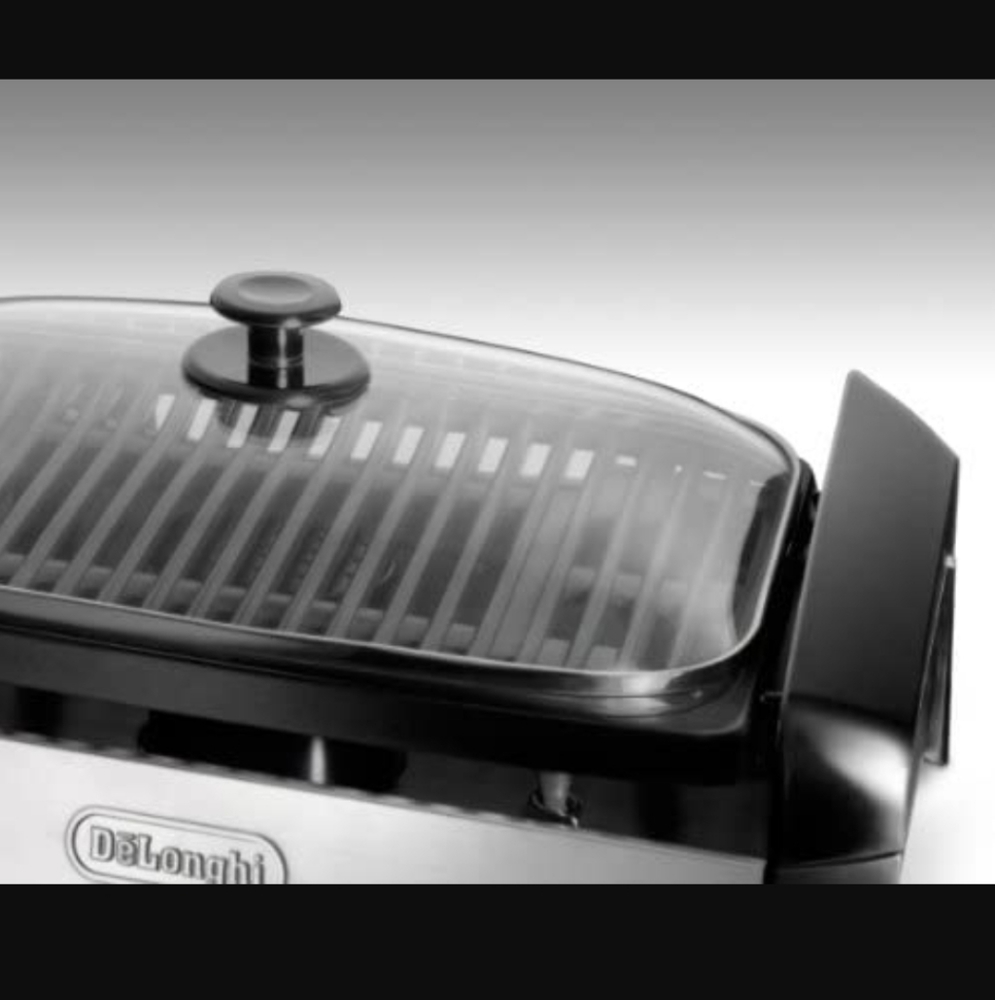 De'Longhi Esclusivo 1500W Indoor Grill with Glass Lid BG35 Black - Picture 4 of 7